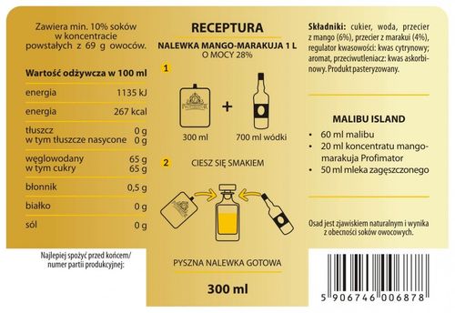 Koncentrat owocowy MANGO-MARAKUJA na Arena.pl
