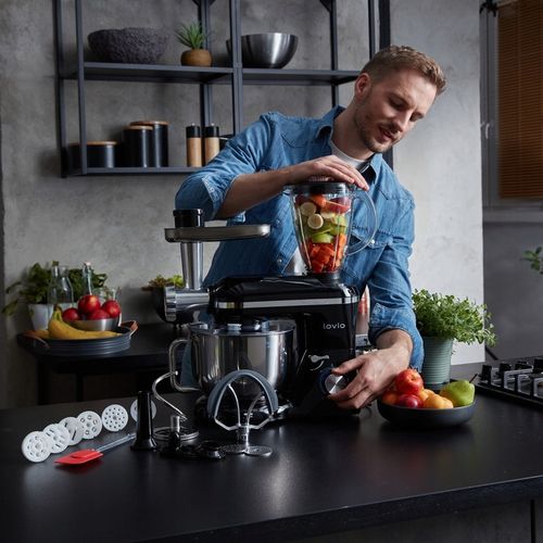 Wielofunkcyjny Mikser Robot Kuchenny BLENDER MASZYNKA 1900W 6,2L Akcesoria na Arena.pl