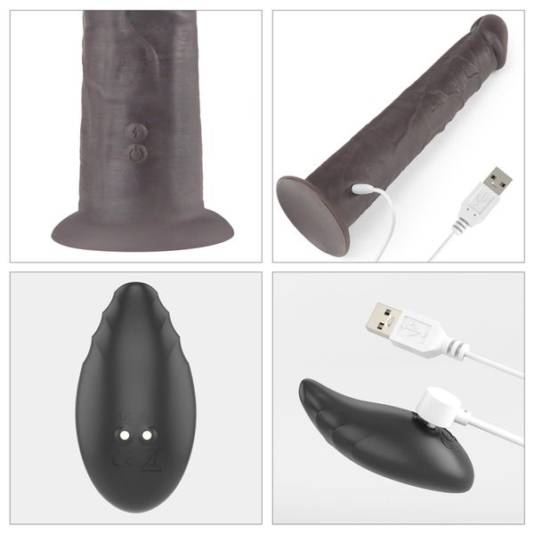 10'' Dual Layered Platinum Silicone Rotator zdjęcie 8