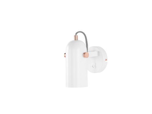 Lampa Ścienna Metalowa Biała Tyria na Arena.pl