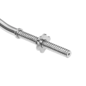 Gryf mocno łamany sztanga stalowy chrom gwintowany zaciski 120cm 25mm Rebel