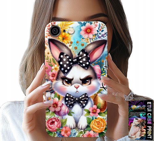 ETUI DO IPHONE ( 6 PLUS ) - KRÓLIK WIELKANOCNY, ZAJĄC, JAJKA + SZKŁO na Arena.pl