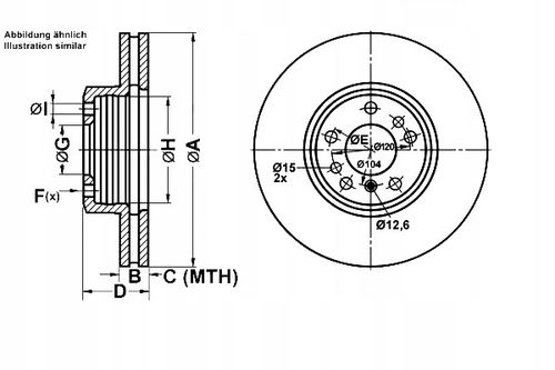 TARCZA HAM PRZOD 332X30 V POWER DISC ATE na Arena.pl
