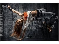 60X40CM OBRAZ DZIEWCZYNA TAŃCZĄCA BREAKDANCE