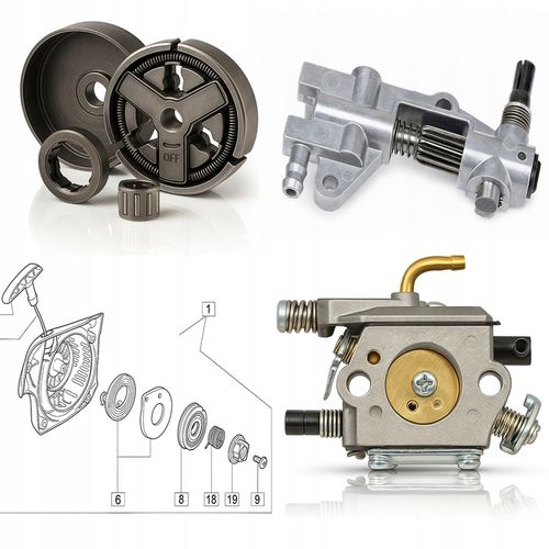 PIŁA spalinowa ALU karter pilarka Łańcuchowa 5,7km 58cm3 2x na Arena.pl