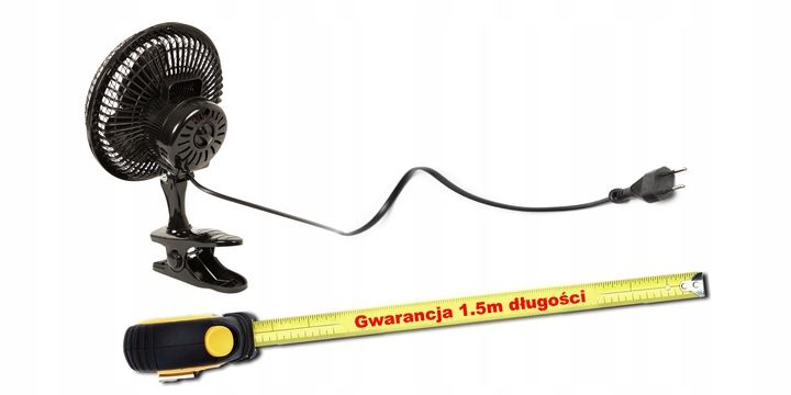 WENTYLATOR WIATRAK BIURKOWY KLIPS STOJAK REGULACJA 2 TRYBY 25W CICHY ZESTAW zdjęcie 5