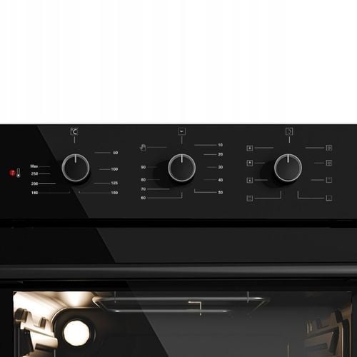 PIEKARNIK DO ZABUDOWY GŁĘBOKOŚĆ 55cm ELEKTRYCZNY 50L CZARNY POKRĘTŁA na Arena.pl