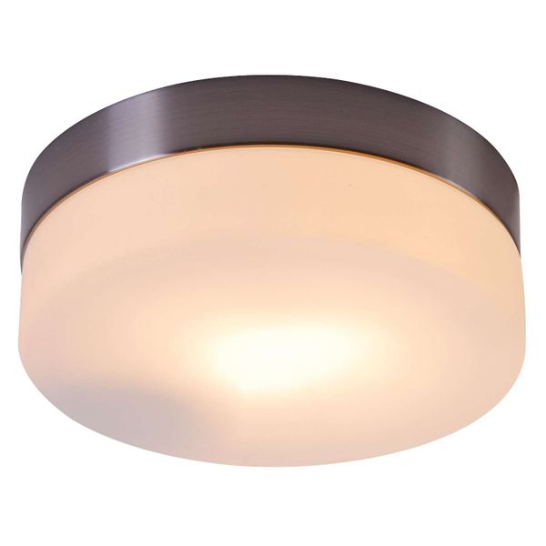 Sufitowa LAMPA okrągła OPAL 48401 Globo plafon OPRAWA nikiel biała zdjęcie 3