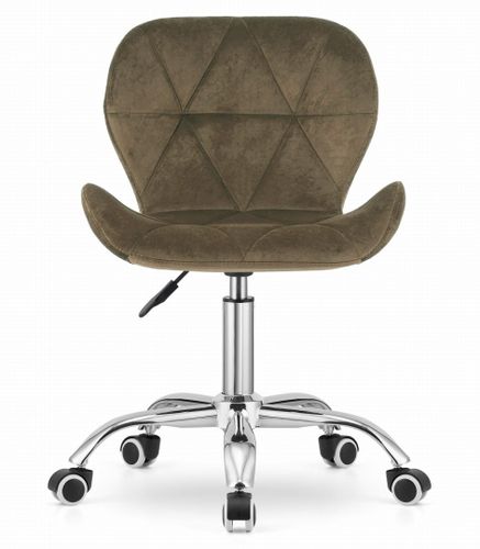 Krzesło obrotowe AVOLA aksamit - brąz na Arena.pl