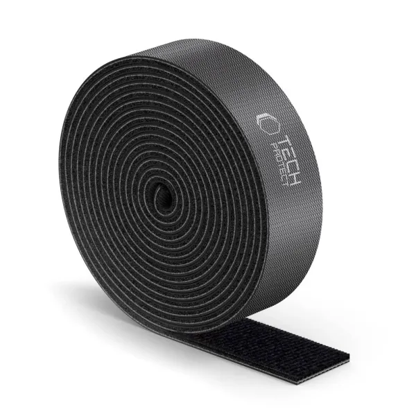 Organizer do kabli Tech-Protect Velcro Cable 3m - czarny zdjęcie 1