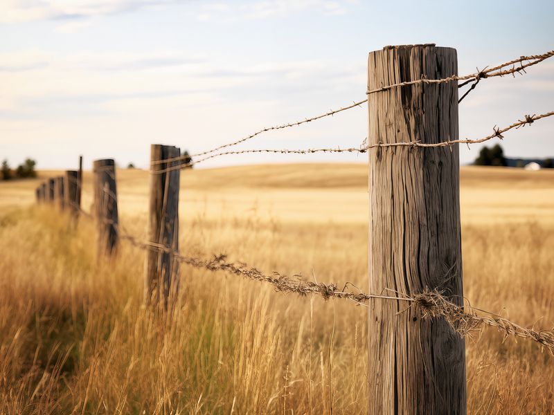 Plakat 100x75cm Płot na Polu zdjęcie 1