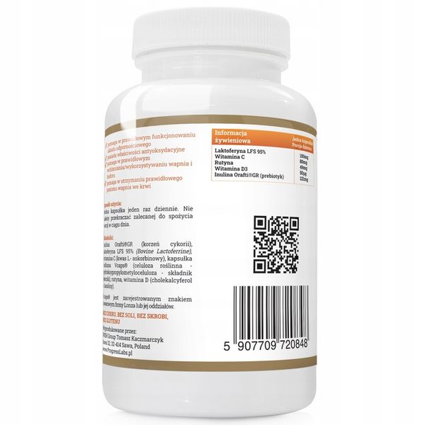 LAKTOFERYNA 100mg LFS 95% COMPLEX ODPORNOŚĆ 2x60k zdjęcie 2