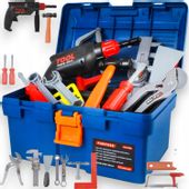 SKRZYNKA Z NARZĘDZIAMI WARSZTAT ZABAWKOWY ZESTAW W WALIZCE DZIECI PREZENT