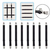 8x GUMKI KLIPSY NACIĄGAJĄCE DO PRZEŚCIERADŁA METALOWE 130CM