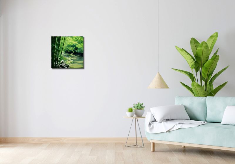 Obraz 40x40cm Spokój Bambusów zdjęcie 2