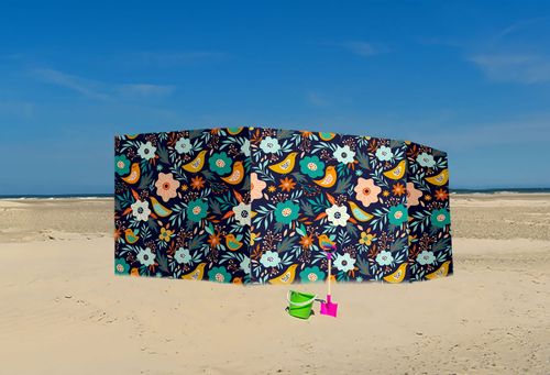 PARAWAN PLAŻOWY Ptaszki z indywidualnym napisem 8 PANELI 72.8 na Arena.pl