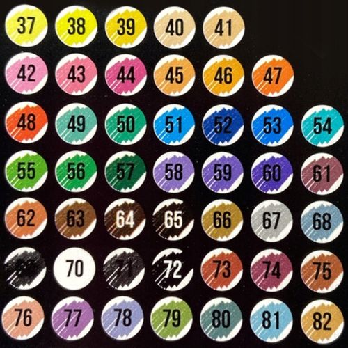 KREDKI OŁÓWKOWE PROFESJONALNE MIĘKKIE ZESTAW DO RYSOWANIA KREDEK 46 KOL na Arena.pl