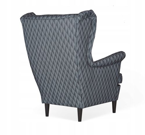 Fotel uszak ARI PRINT z podnóżkiem skandynawski Family Meble wzór druk na Arena.pl