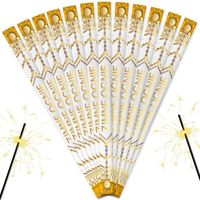 PIĘKNE SZTUCZNE ZIMNE OGNIE 70 cm - 70 szt *GOLD EDITION* NA WESELE ŚLUB