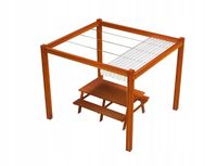 ROLETA RZYMSKA POZIOMA WODOSZCZELNA ZWIJANA NA DACH PERGOLI BIAŁA 3X3