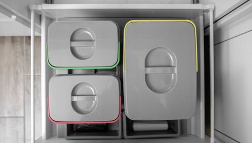 Kosz do segregacji MULTINO do szafki 60cm, 3 pojemniki na Arena.pl