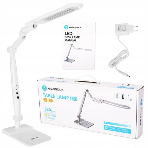 Lampka biurkowa Aigostar biały moc do 9 W na Arena.pl