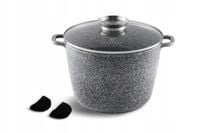 Duży Wysoki Garnek tradycyjny Edenberg 6,2 l z silikonowymi rączkami