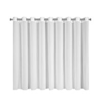 Firana ARLETA 295x160 cm biała lekkie fale na przelotkach