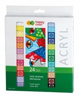 Farby akrylowe 24 kolory x 12 ml Happy Color