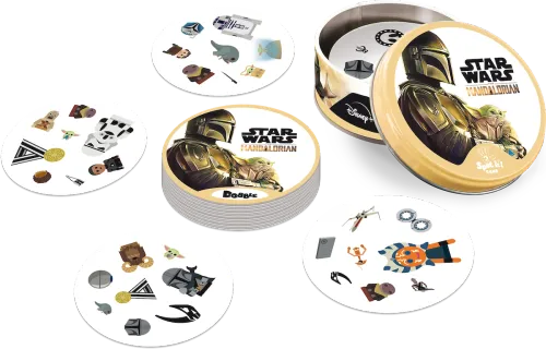 Prosta gra na spostrzegawczość - Dobble Star Wars Mandalorian - Znajdź parę na Arena.pl
