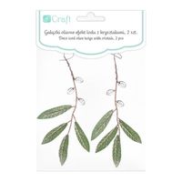 GAŁĄZKI OLIWNE EFEKT LODU 19CM 2 SZT DPZA-061 DP CARFT