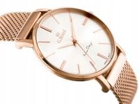 ZEGAREK DAMSKI G. ROSSI RALFIA +BOX +GRAWER mesh złota bransoletka