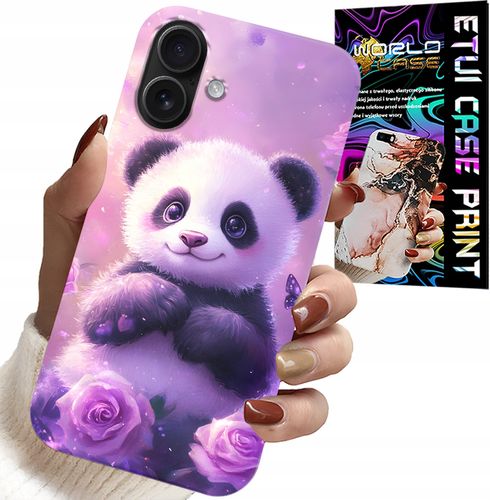 ETUI DO IPHONE 16 - SŁODKA PANDA WZORY DLA DZIECI + SZKŁO na Arena.pl