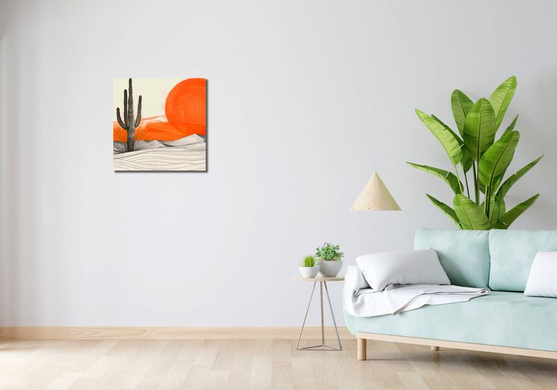 Obraz 50x50cm Kaktus Saguaro zdjęcie 2