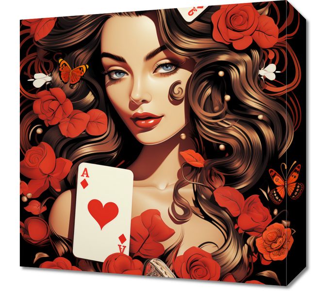 Obraz 40x40cm Różany Hazard zdjęcie 1