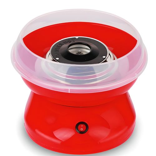 Maszyna do waty cukrowej z patyczkami miarką 550 W - czerwona na Arena.pl