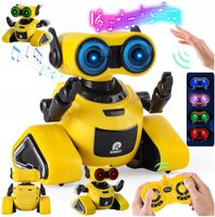 Robot zdalnie sterowany BOUNN interaktywny żółty z LED i muzyką
