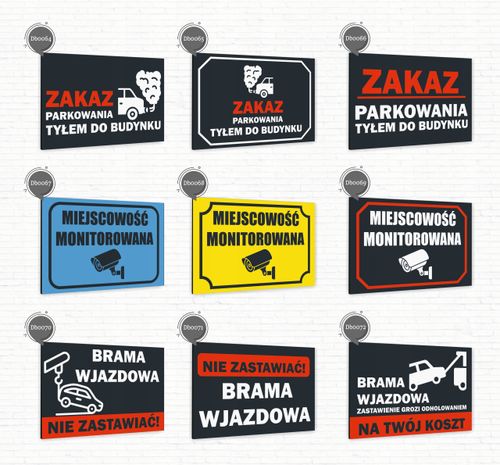 Tabliczka znak informacyjny 40x30 Antracyt ZAKAZ WPROWADZANIA PSÓW Dibond na Arena.pl