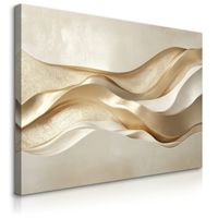 Obraz Do Sypialni Abstrakcyjna Złota Fala Styl Nowoczesny 3D 70cm x 50cm