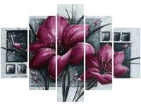 105CM 150CM ZEGAR 5 ELEM MAKOWY DUET DRUK OBRAZ