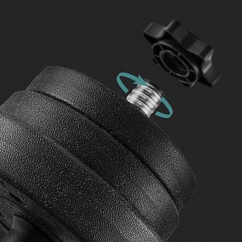 HANTLE CIĘŻARY 2 X 10KG Z ANTYPOŚLIZGOWYM UCHWYTEM Z PRĘTEM STALOWYM na Arena.pl