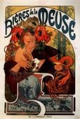Bières de la Meuse, Alphonse Maria Mucha - plakat 59,4x84,1 cm