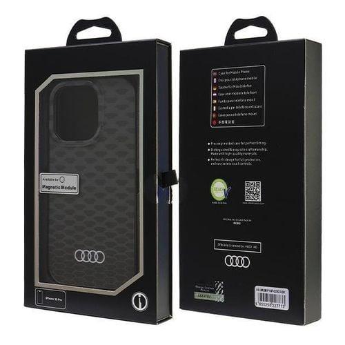 Audi IML Stitching Pattern MagSafe iPhone 16 Pro 6.3" czarny/black hardcase na Arena.pl