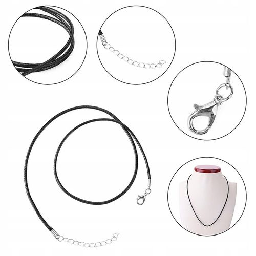 20× Naszyjnik Rzemyk kolor z zapięciem 45cm na Arena.pl