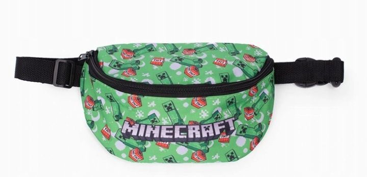 nerka MINECRAFT saszetka regulowany pas LOGO CREEPER TNT zdjęcie 1