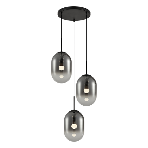 Lampa wisząca Alias Czarny 3xE14 koło na Arena.pl