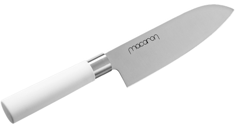 Nóż Santoku 17 cm Macaron White Satake na Arena.pl