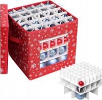 ŚWIĄTECZNE KOSZ PUDEŁKO PRZECHOWYWANIE ORGANIZER 83 BOMBKI CHOINKA ŚWIĘTA