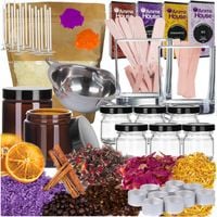 ZESTAW DO ROBIENIA ŚWIEC WOSK SOJOWY WYROBU ŚWIECZEK DIY NA PREZENT XXL