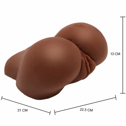 act big ass model anatomiczny z funkcją wibracji, brązowy, 21x22,5x13 cm na Arena.pl